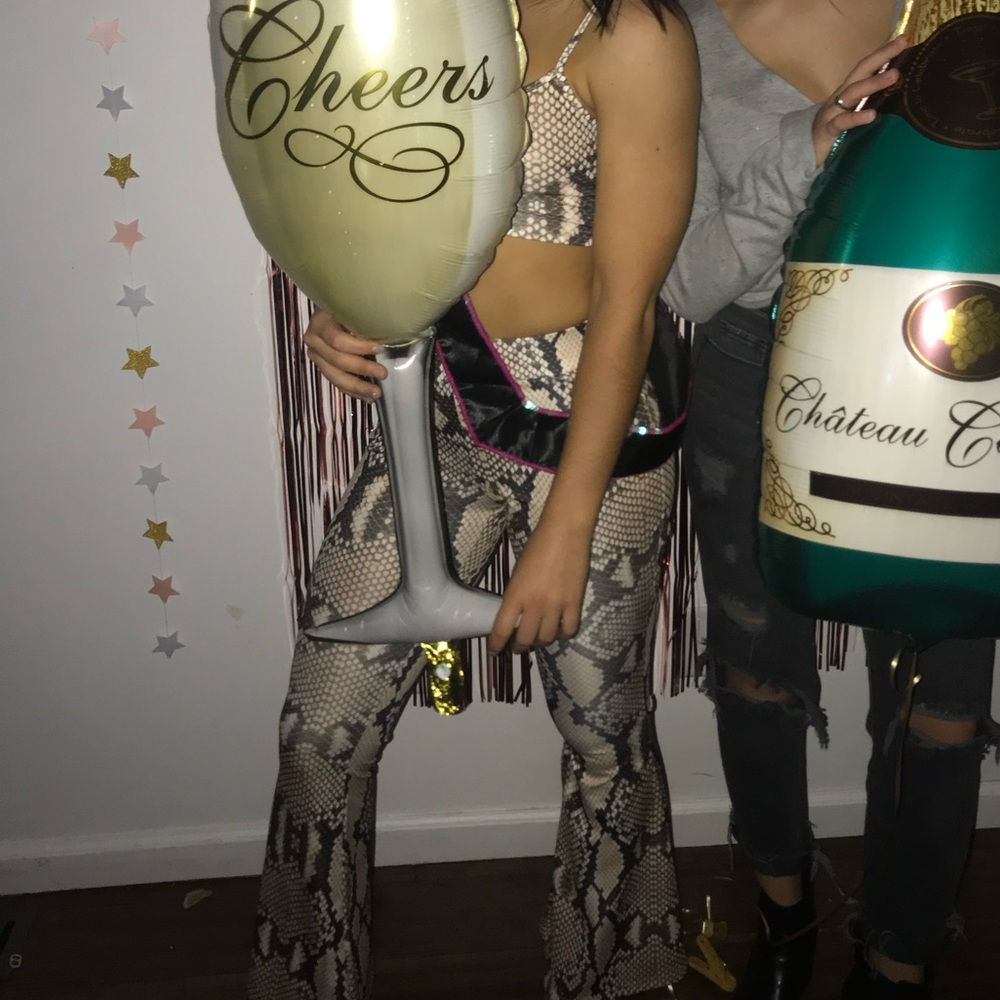 Two piece snake skin set